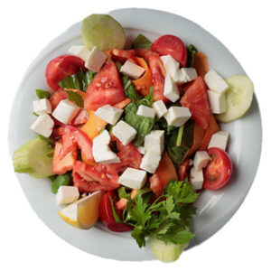 PEYNİRLİ ROKA SALATA